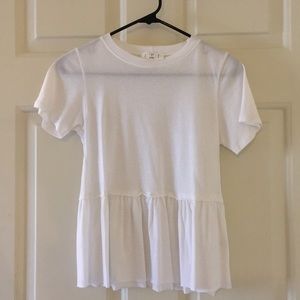 White Babydoll Tee